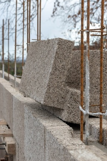 Hemplith Modular Wandsystem aus Hanfkalksteinen
